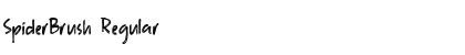 SpiderBrush Font