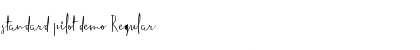 standard pilot demo Font