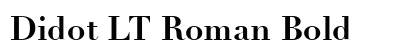 Didot LT Roman Bold preview