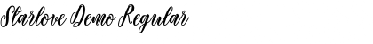 Starlove Demo Font