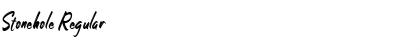 Stonehole Font