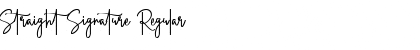 Straight Signature Font