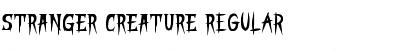 STRANGER CREATURE Regular Font