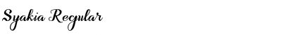 Syakia Font