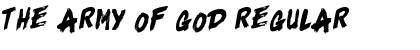 Download The Army Of God Font Download The Army Of God Font
