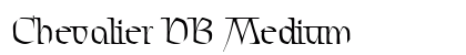 Chevalier DB Medium Font Preview