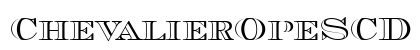 ChevalierOpeSCD Regular Font Preview
