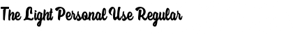 Download The Light Personal Use Font Download The Light Personal Use Font