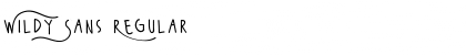 Download Wildy Sans Font