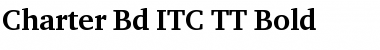 Charter Bd ITC TT Bold Font