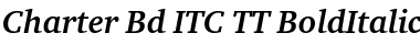 Charter Bd ITC TT BoldItalic Font