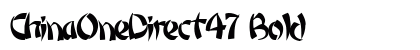 ChinaOneDirect47 Bold preview