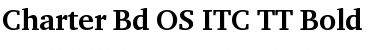 Charter Bd OS ITC TT Bold Font