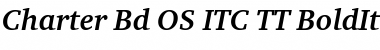 Charter Bd OS ITC TT BoldItalic Font