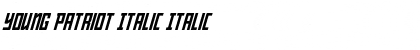 Download Young Patriot Italic Font