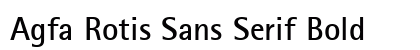 Agfa Rotis Sans Serif Bold preview