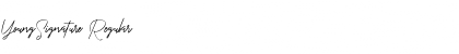 Download YoungSignature Font
