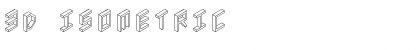 3D Isometric Font