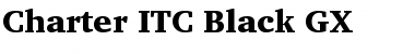 Charter ITC GX Black Font