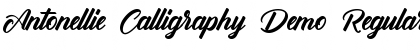 Antonellie Calligraphy Demo Font