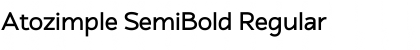 Atozimple SemiBold Regular Font
