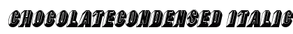 ChocolateCondensed Italic Preview