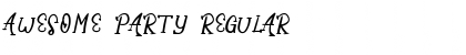 Awesome Party Regular Font