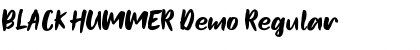 BLACK HUMMER Demo Regular Font