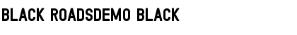 Black RoadsDEMO Black Font