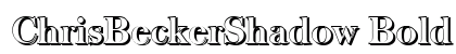 ChrisBeckerShadow Bold preview