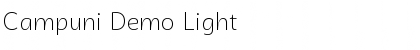 Campuni Demo Light Font