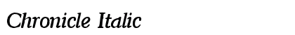 Chronicle Italic Preview