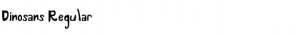 Dinosans Font
