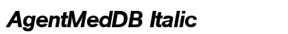 AgentMedDB Italic preview