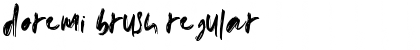 doremi brush Font
