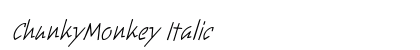 ChunkyMonkey Italic Preview