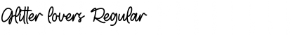 Glitter lovers Font