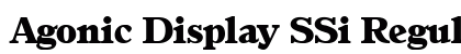 Agonic Display SSi Regular preview