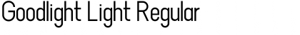 Goodlight Light Font