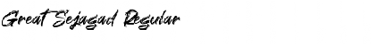 Great Sejagad Font