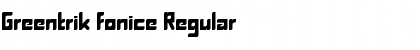 Greentrik fonice Font
