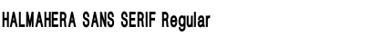 Download HALMAHERA SANS SERIF Font