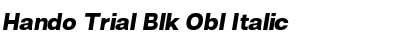 Download Hando Trial Blk Obl Font Download Hando Trial Blk Obl Font