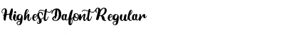 Highest Dafont Font