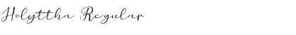 Holyttha Font