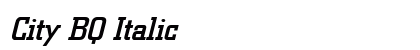 City BQ Italic Preview