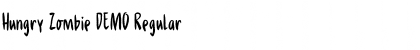 Hungry Zombie DEMO Font