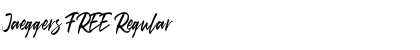 Jaeggers FREE Font