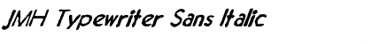 JMH Typewriter Sans Font