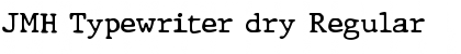 JMH Typewriter dry Font